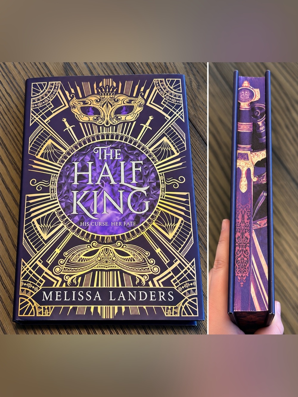 The Half King Hardcover Book Sprayed Edges by Melissa Landers
